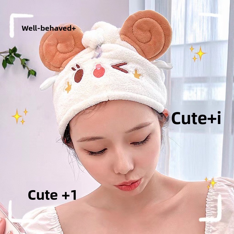 Golf Towel - Cute Kawaii Sheep Dry Hair Cap
