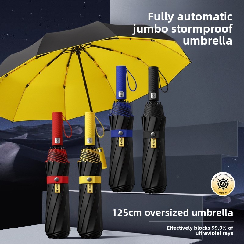 Golf Umbrella Large - 125CM Triple Fold Double Layer Double