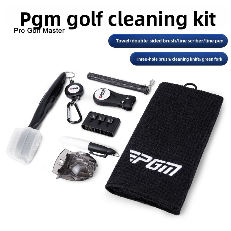 Golf Towel - PGM Golf Club Cleaning Kit Microfiber