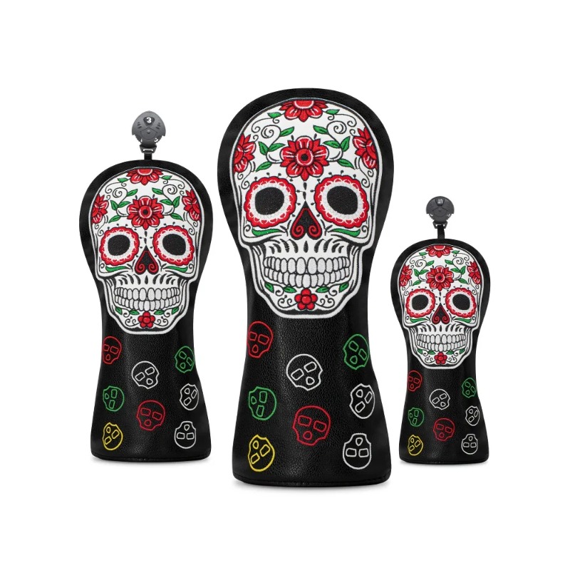 Golf Driver - Golf Skull Skeleton Head Cover Set