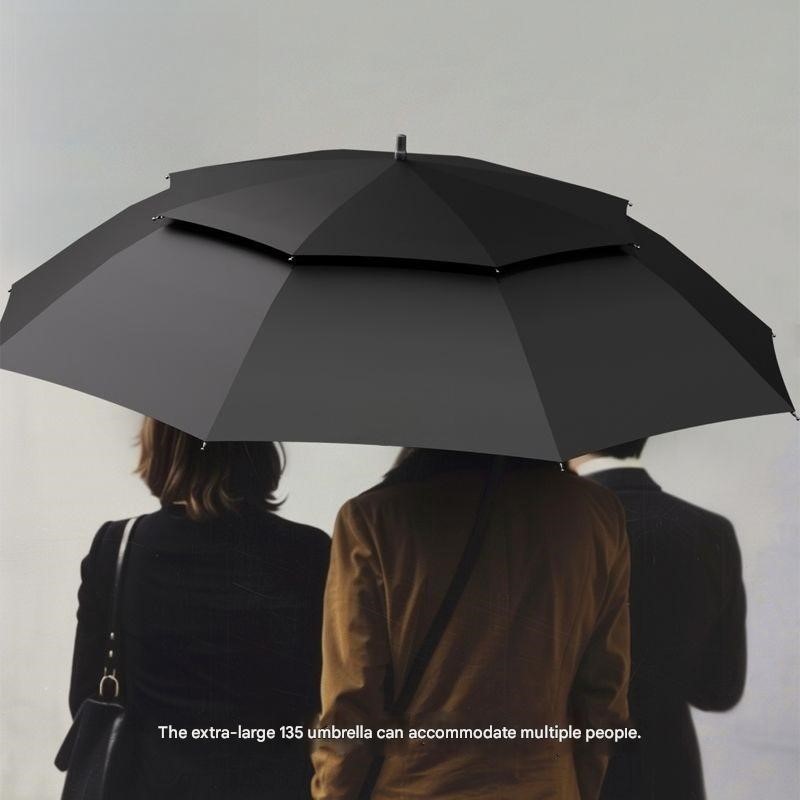 Golf Umbrella - High-End Semi-automatic Long Straight Handle Umbrella