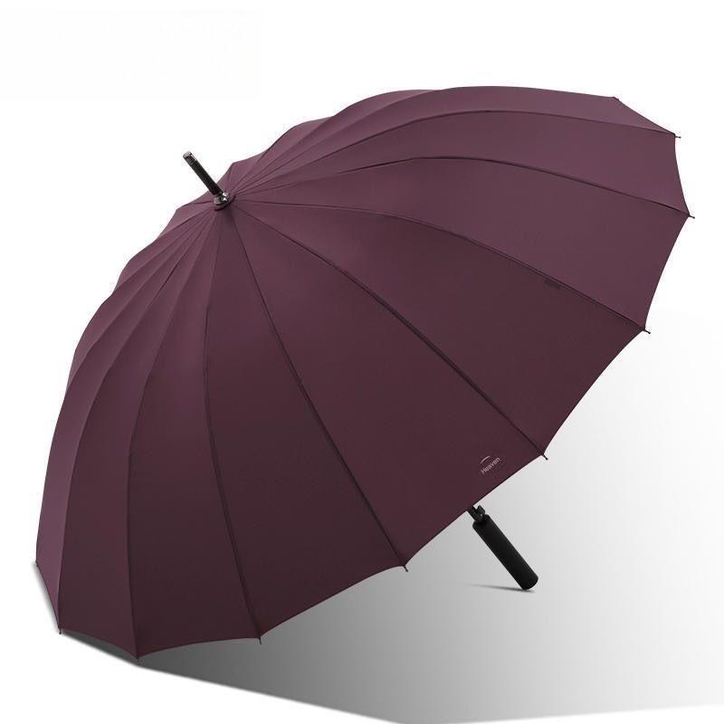 Golf Umbrella - 16-rib Steel Reinforced Long Straight Handle