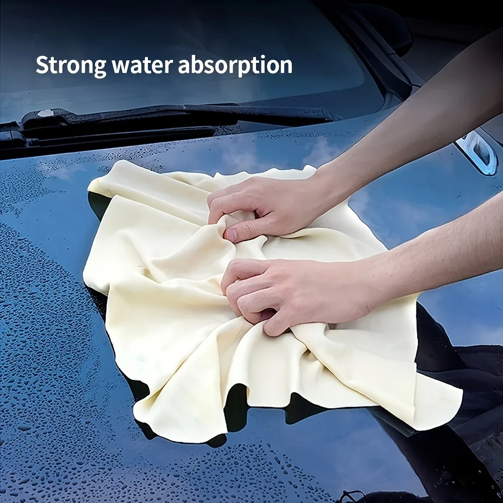 Golf Towel - Natural Chamois Skin Car Care Cleaning