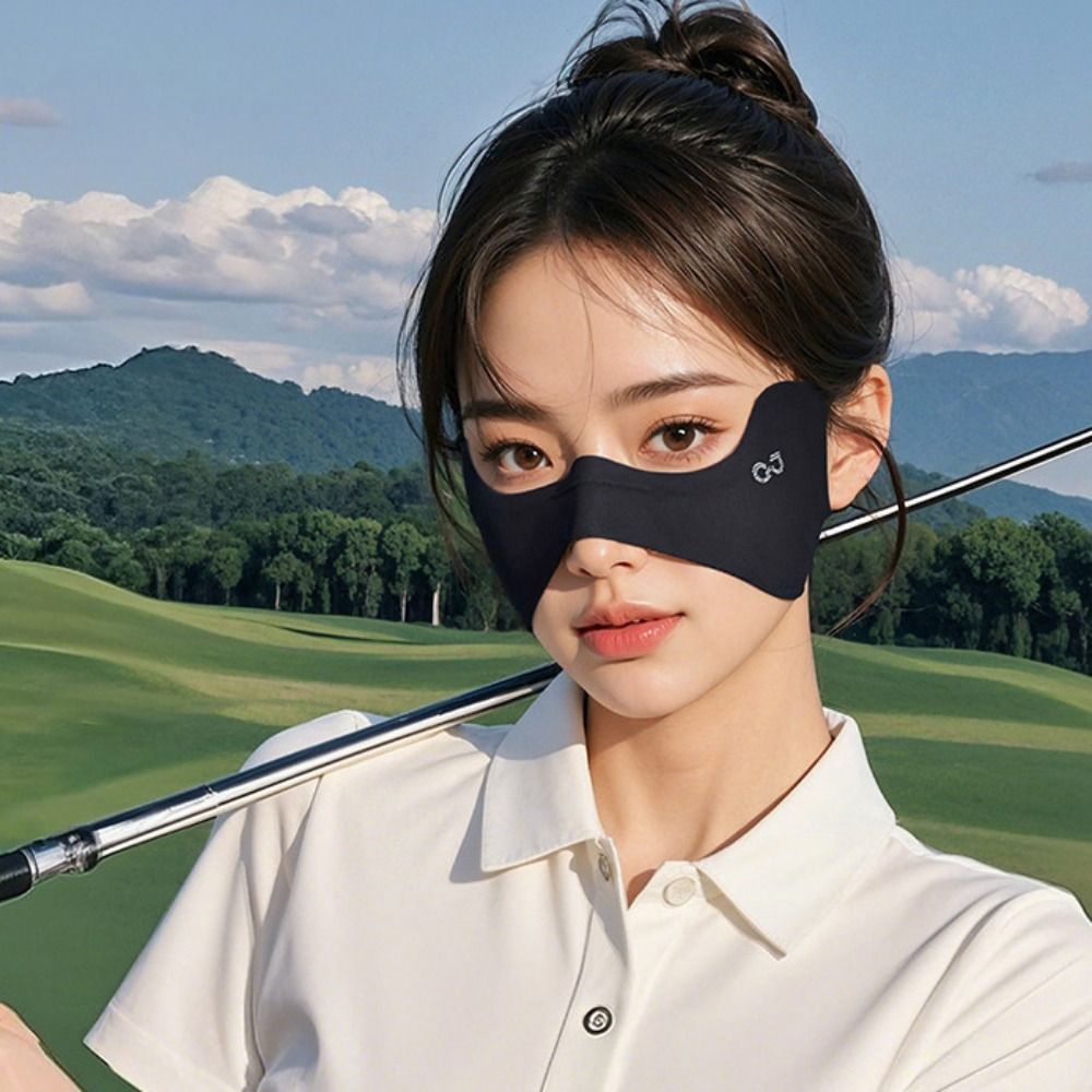 Summer Elastic Ice Silk Mask T - Golf Umbrella ulasan dan harga