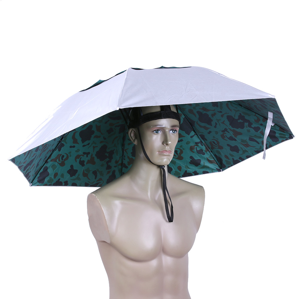 Foldable Head Umbrella Hat Rai - Golf Umbrella ulasan dan harga
