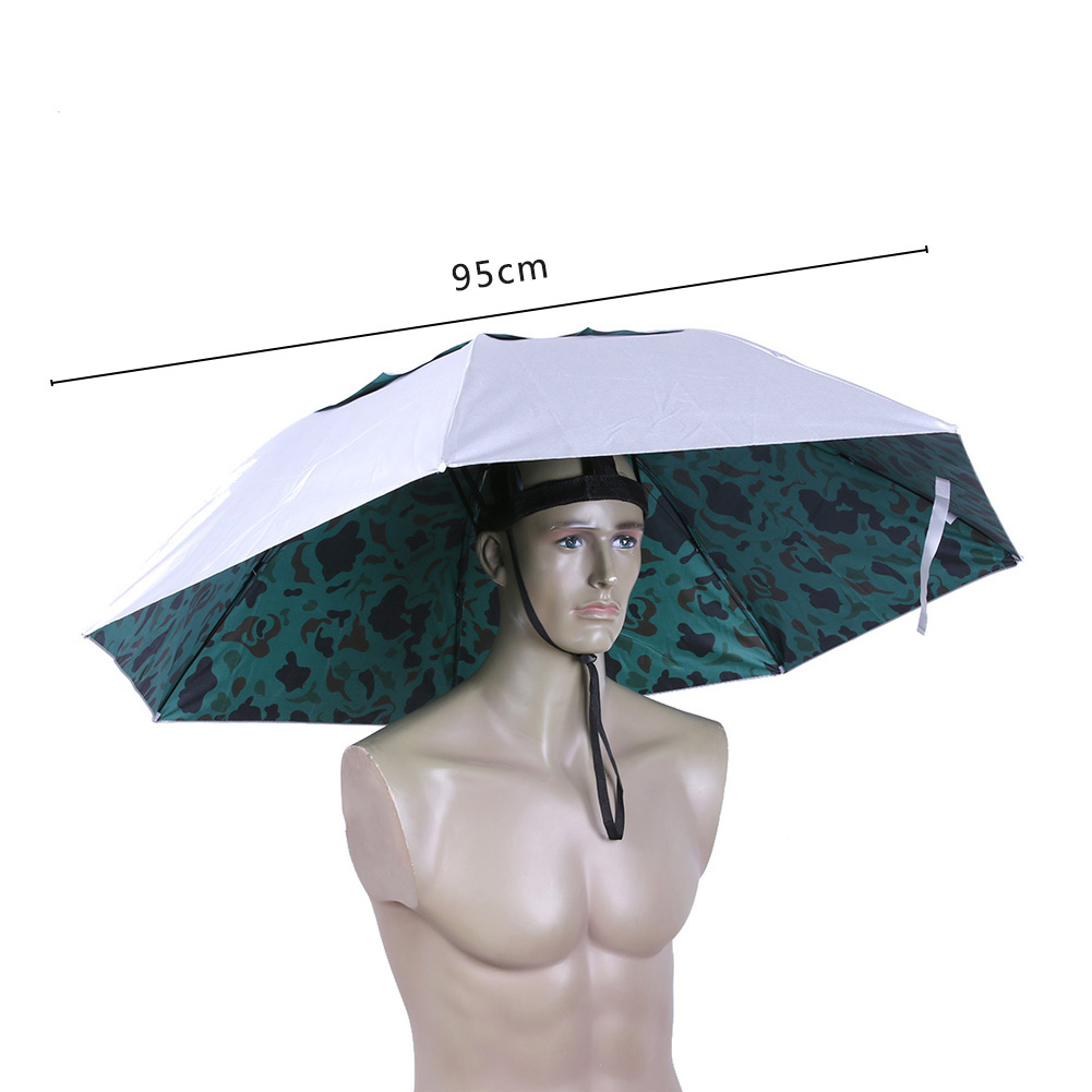 Foldable Head Umbrella Hat Rai - Golf Umbrella ulasan dan harga