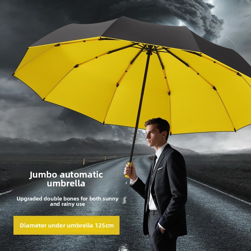 125CM Triple Fold Double Layer - Golf Umbrella Large ulasan dan harga