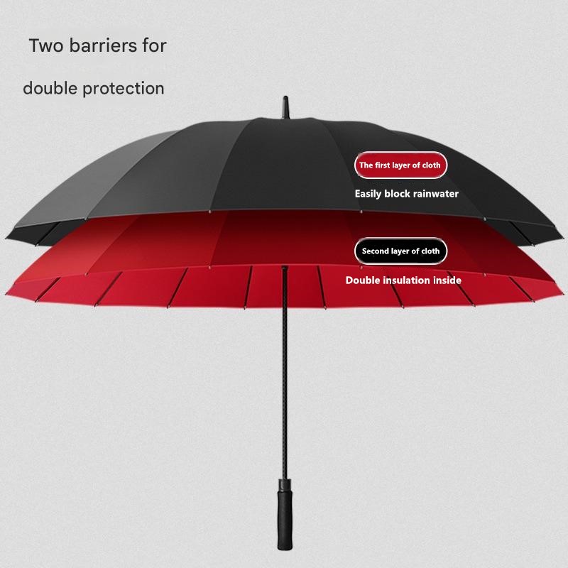 30 Inch 16 Ribs Automatic Doub - Golf Umbrella ulasan dan harga
