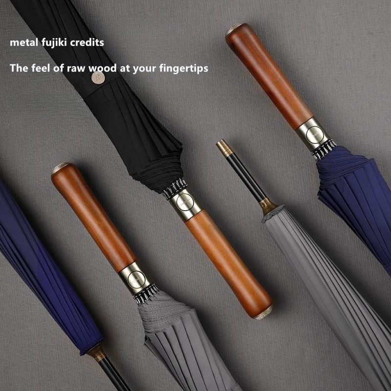 Automatic Wooden Handle Umbrel - Golf Umbrella ulasan dan harga