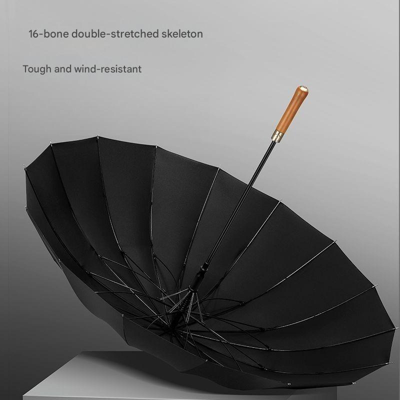 Automatic Wooden Handle Umbrel - Golf Umbrella ulasan dan harga