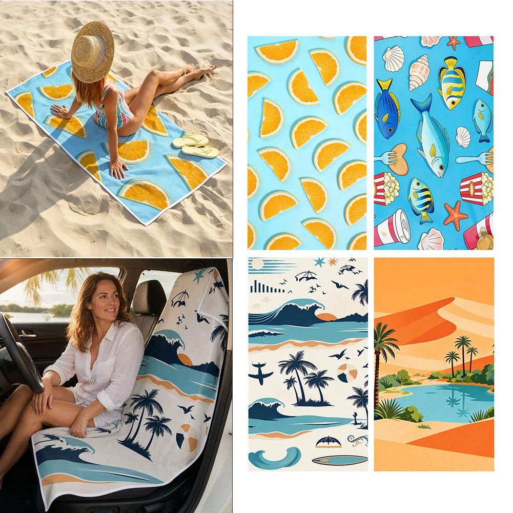 2‑in‑1 Beach Towel Car Seat Co - Golf Towel ulasan dan harga