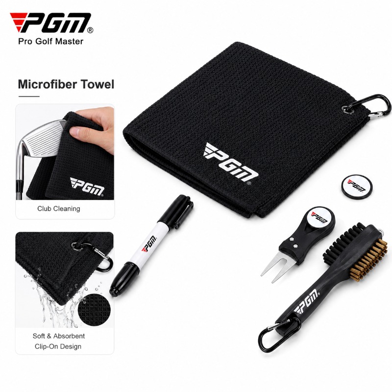 PGM Golf Club Cleaning Kit Mic - Golf Towel ulasan dan harga