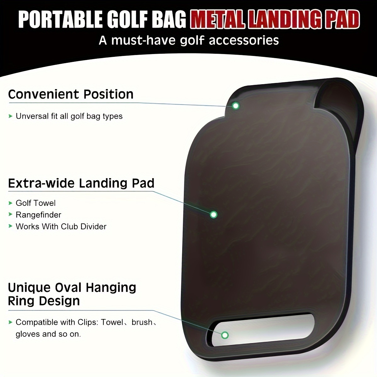 Magnetic Golf Bag Landing Pad（ - Golf Rangefinder ulasan dan harga