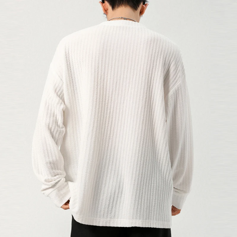 Autumn Male V Notch Neck Long  - Golf Tees ulasan dan harga