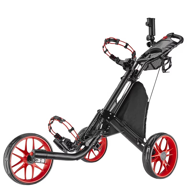 Golf Push Cart 4 Wheel Sturdy  - Golf Umbrella ulasan dan harga