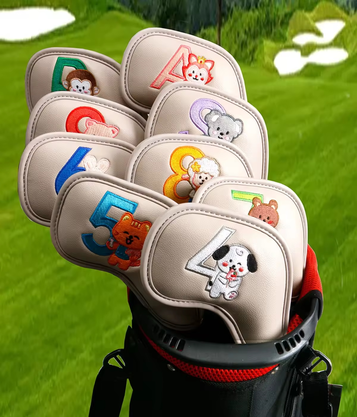 9Pcs Cute Cartoon Animal Golf  - Golf Clubs ulasan dan harga