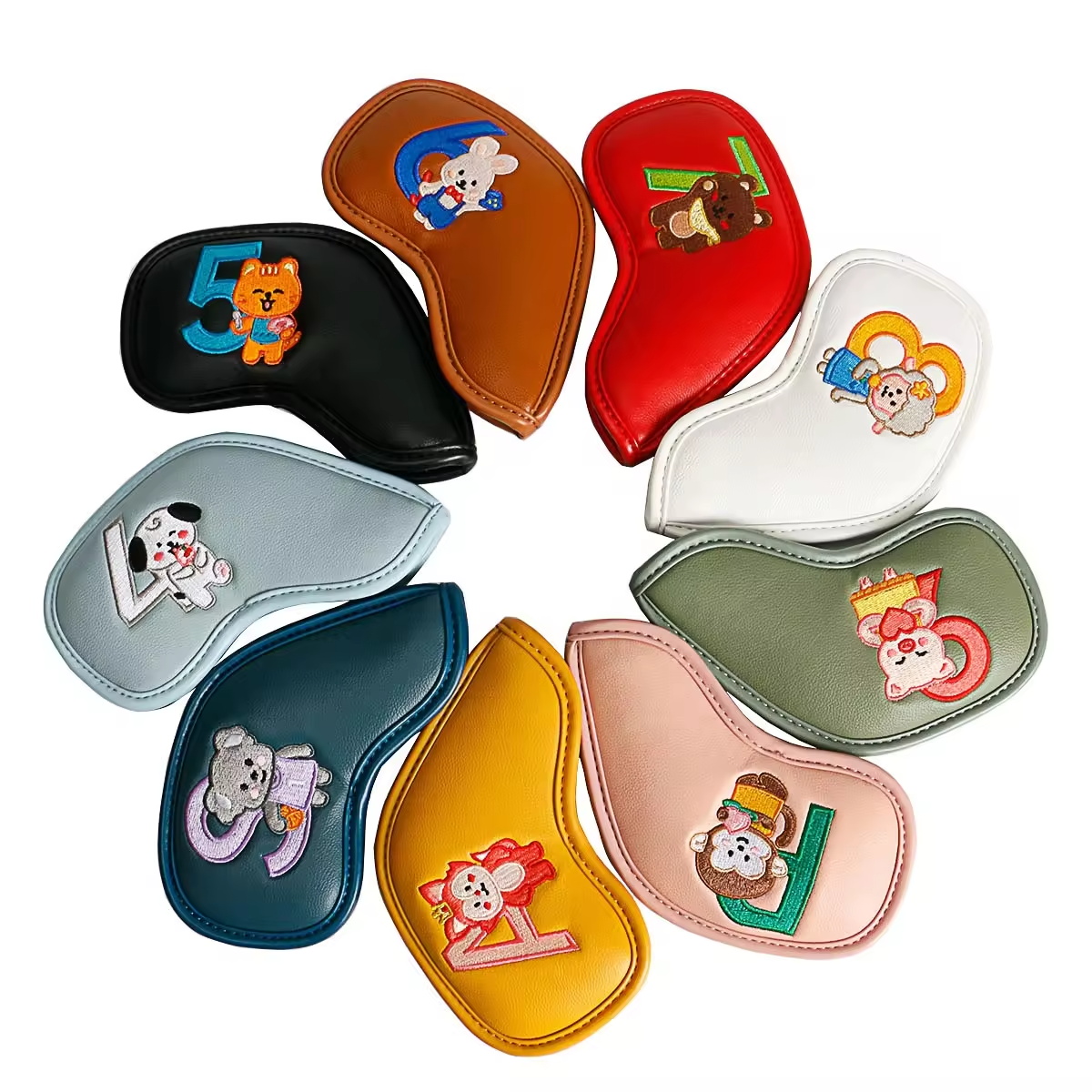 9Pcs Cute Cartoon Animal Golf  - Golf Clubs ulasan dan harga